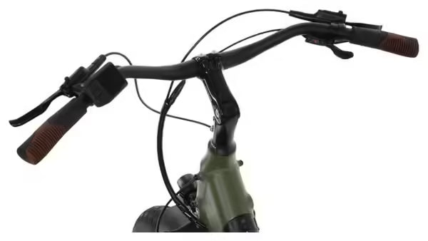 Bicyklet Shortail – Vélo cargo électrique urbain 20’’ (Vert kaki)