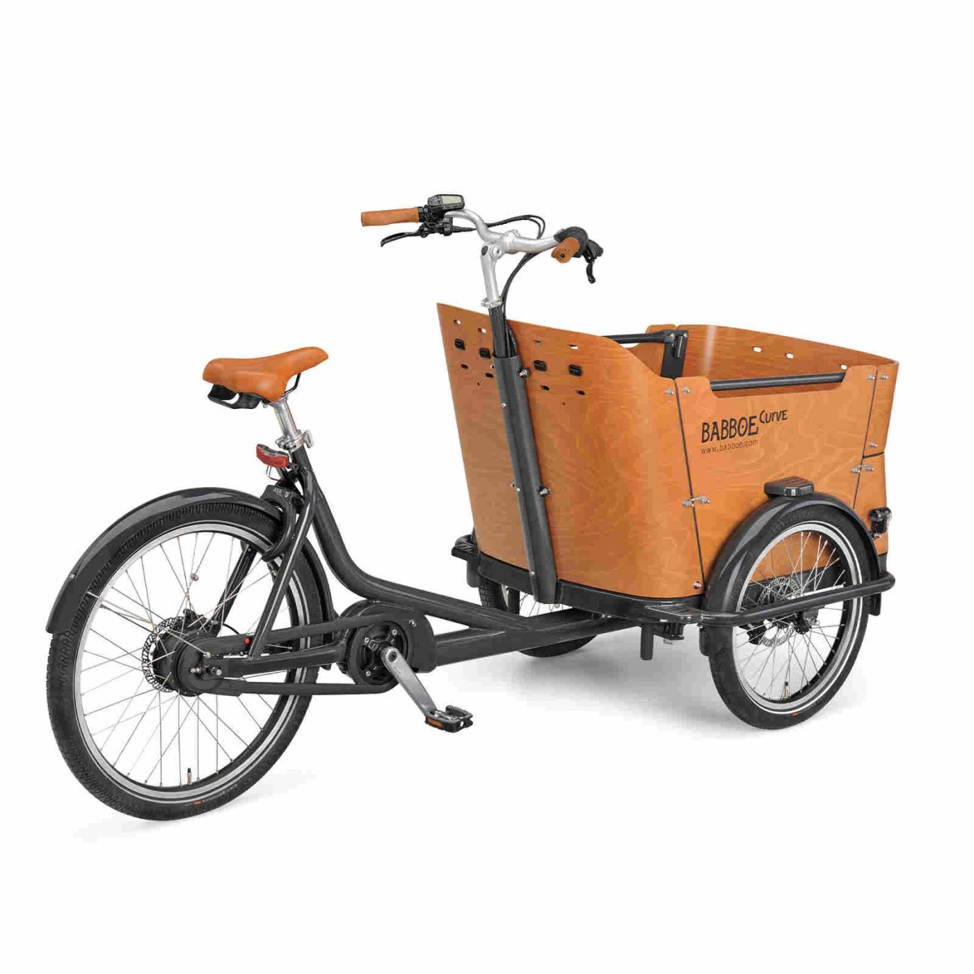 Babboe Curve M – Vélo cargo électrique familial 3 roues