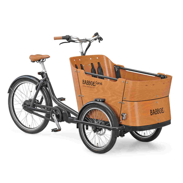 Babboe Curve M – Vélo cargo électrique familial 3 roues