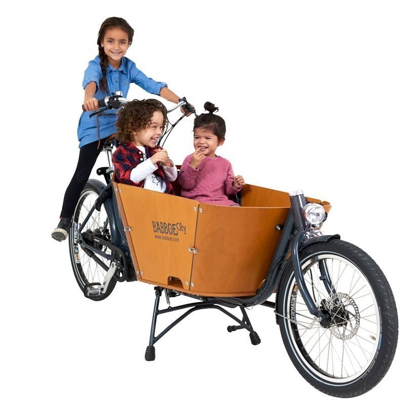 Babboe City Mountain – Vélo cargo biporteur électrique familial
