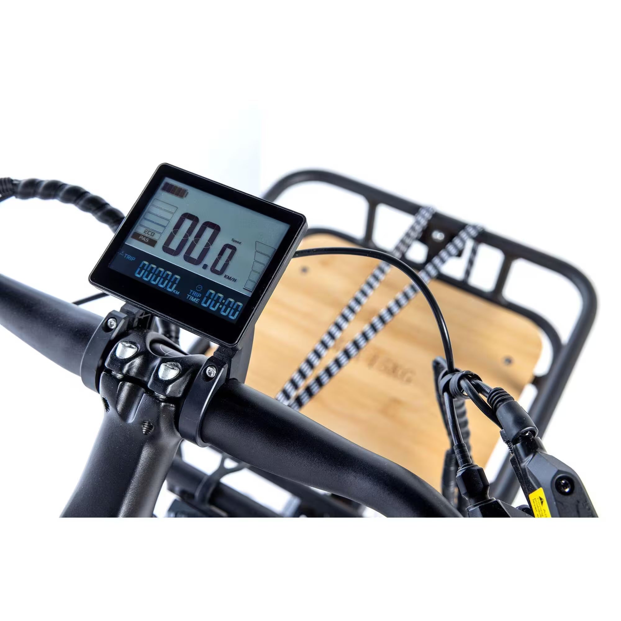 MOMA BIKES E-Longtail – Vélo cargo électrique (gris charbon)